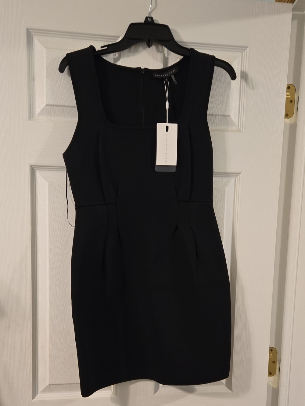 Endless Rose Black Square-Neck Mini Sheath Dress